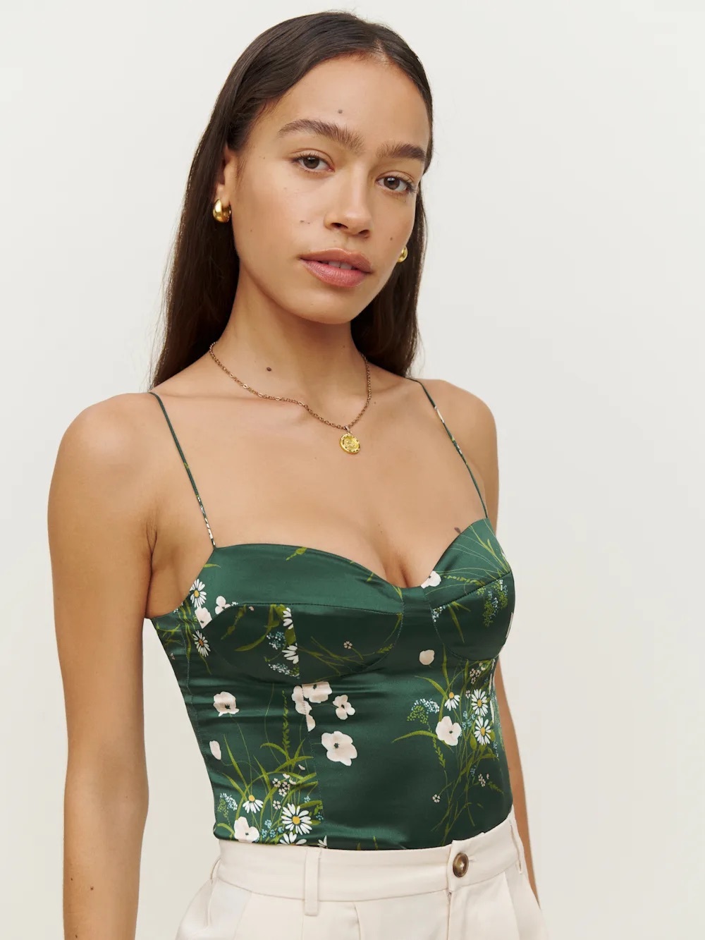 Reformation Tory Silk Top